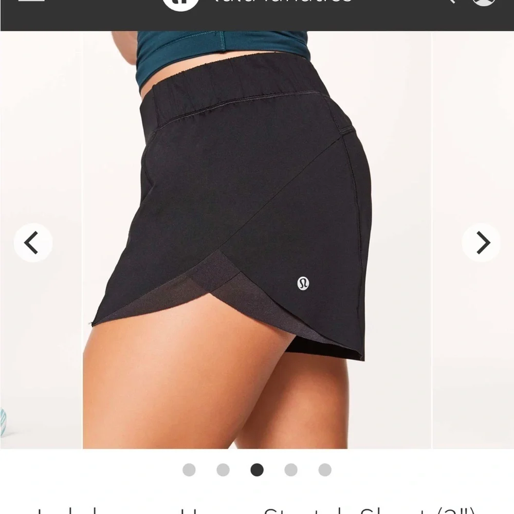 Lululemon Teal Homestretch shorts - Picture 6 of 9